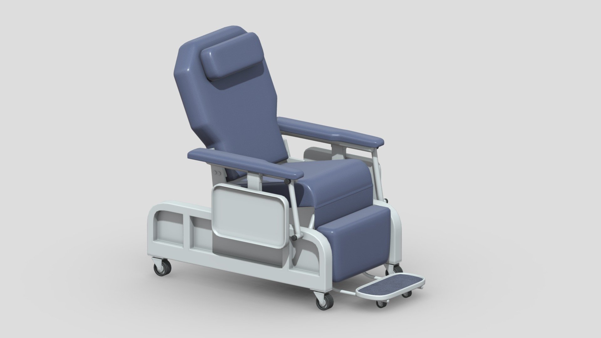 Medical Electric Reclining Chair PBR Realistic 3d model