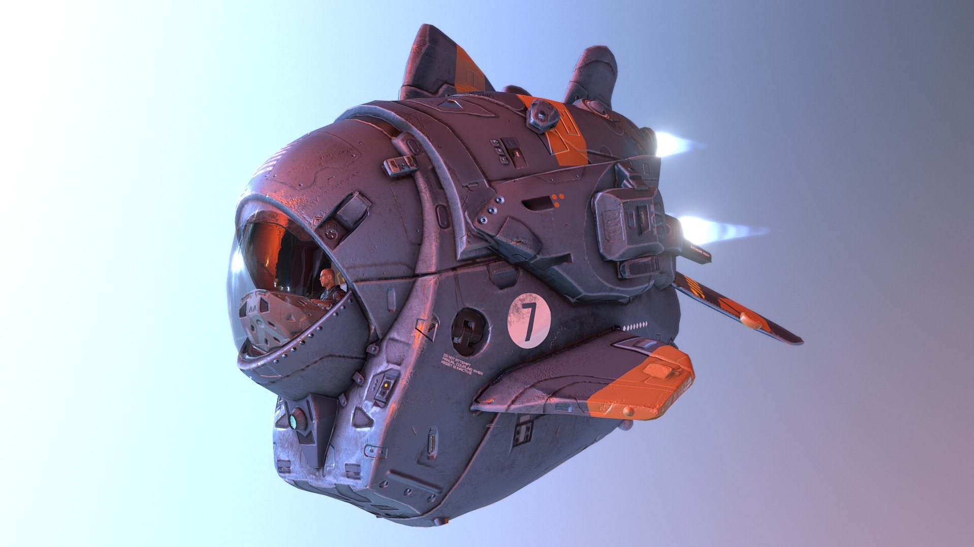 Scout Ship 3d model