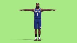 T-P Rigged James Harden Philadelphia 76ers NBA