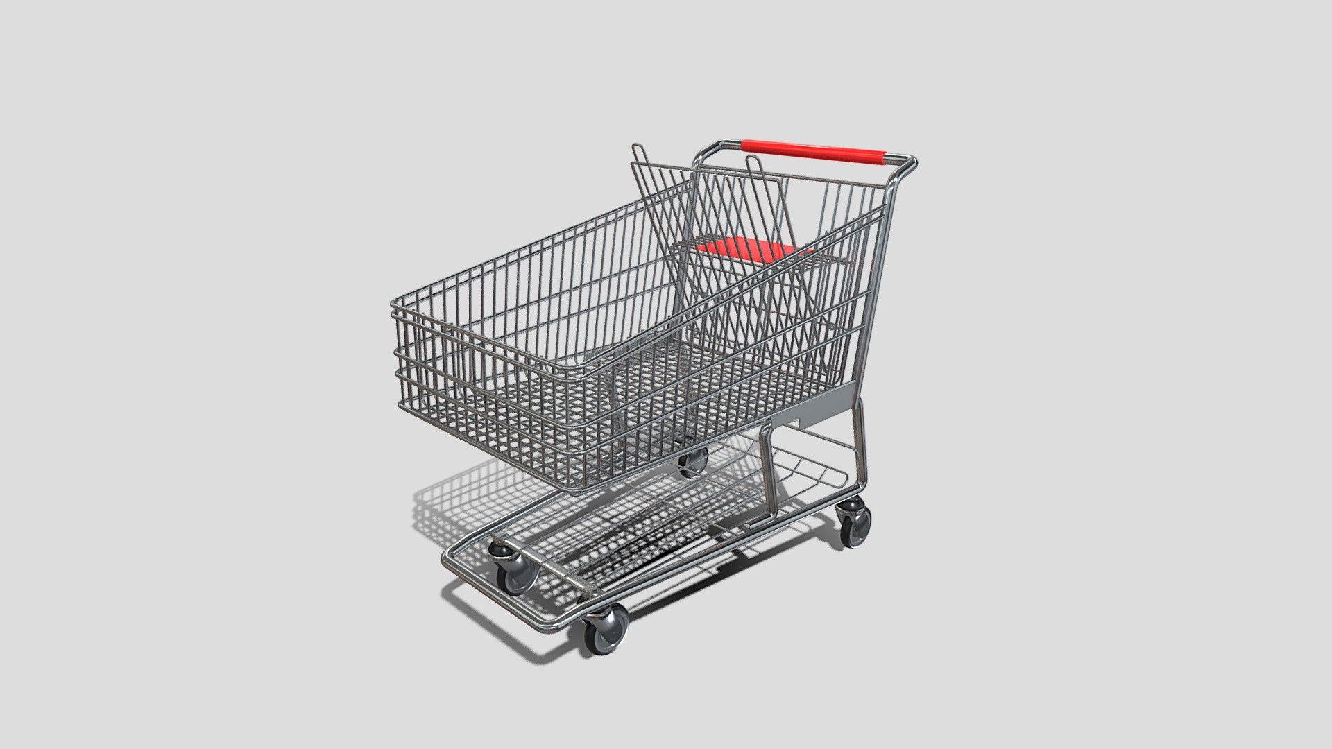 Shopping cart v7 3d model