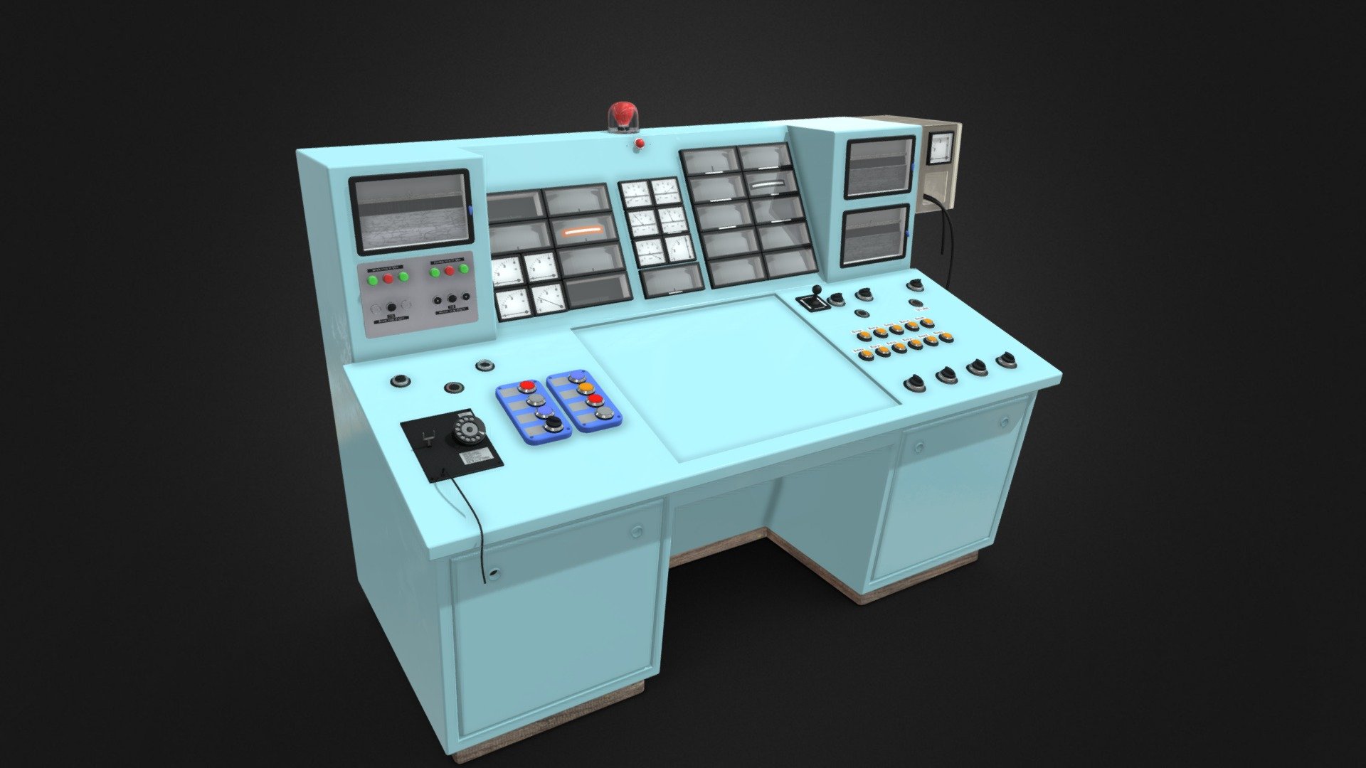 Old Control Pannel 3d model