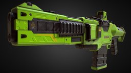 PBR Assault Rifle (Green Skin)