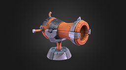 Stylized Low Poly Cannon