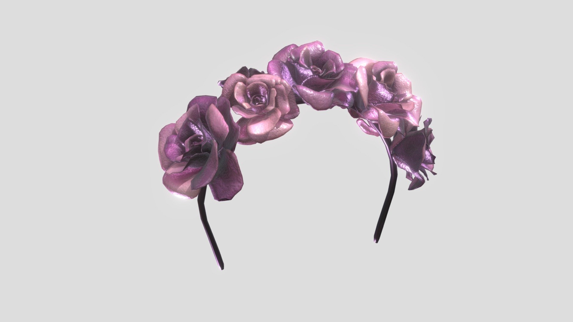 Flower Crown Headband 3d model