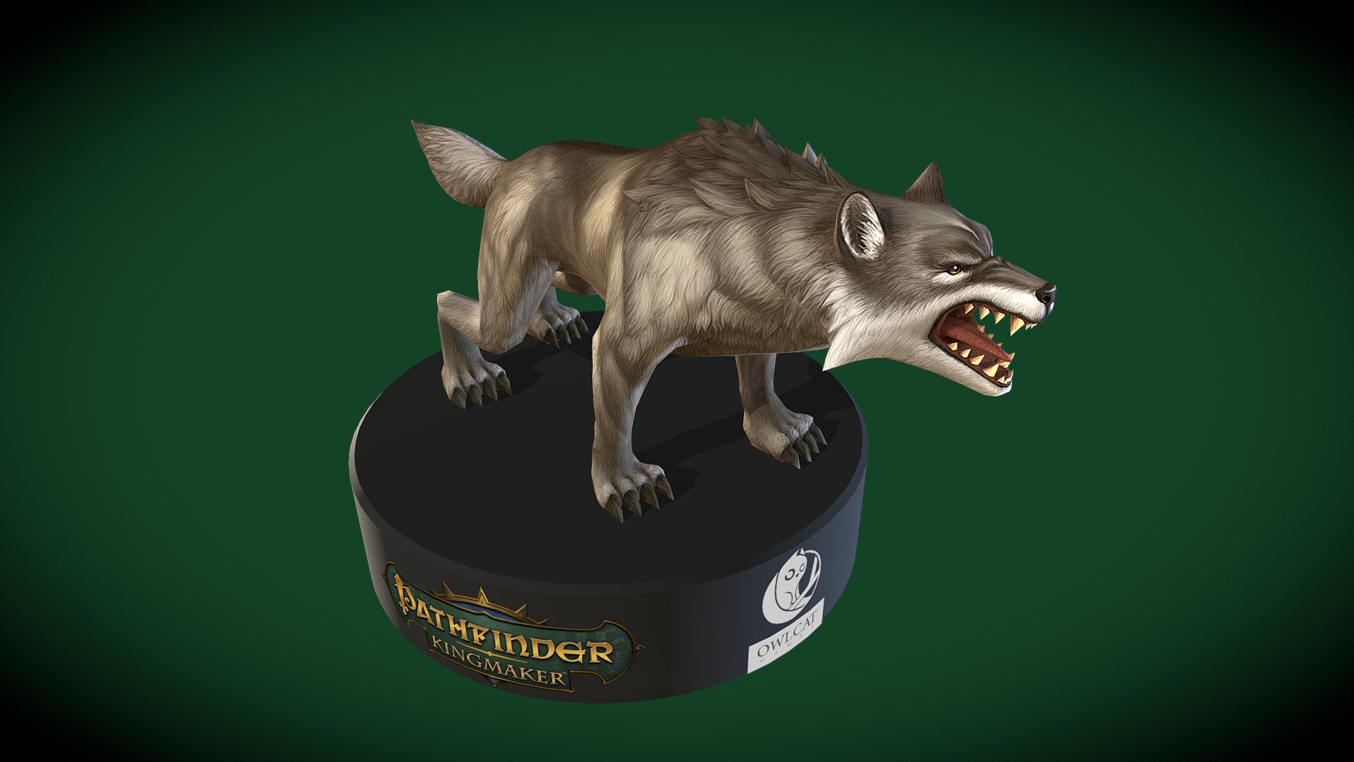 Pathfinder: Kingmaker (2017). Wolf 3d model