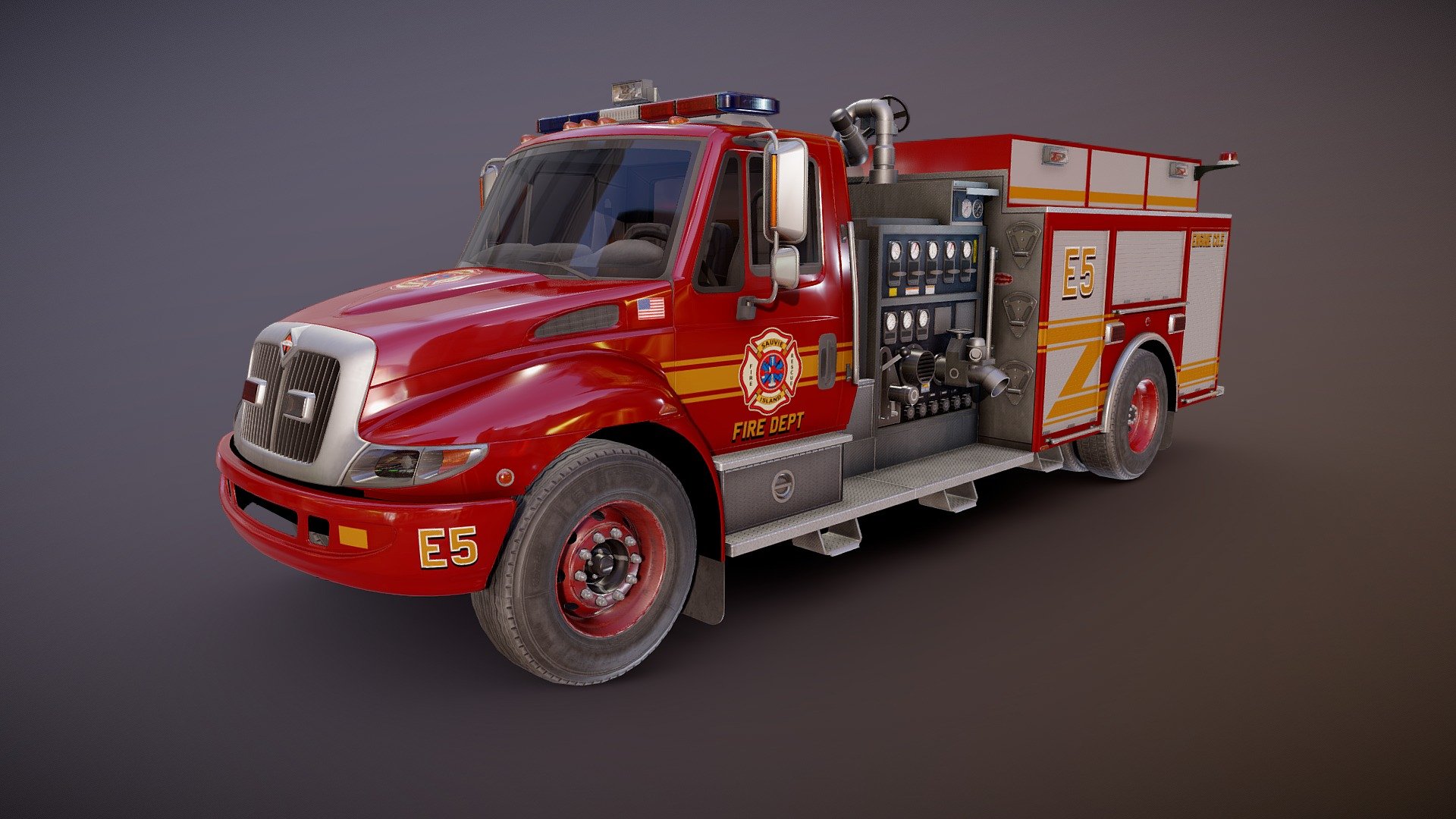 Durastar Firetruck 3d model