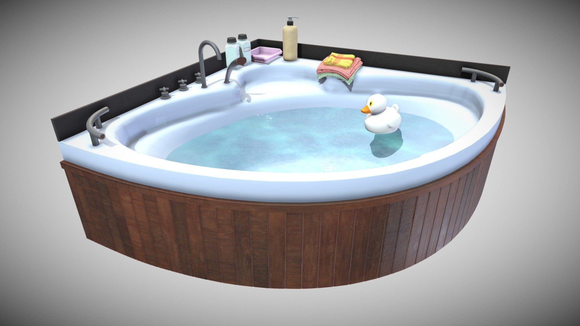 Jacuzzi Angular TR- Unik- Water 3d model