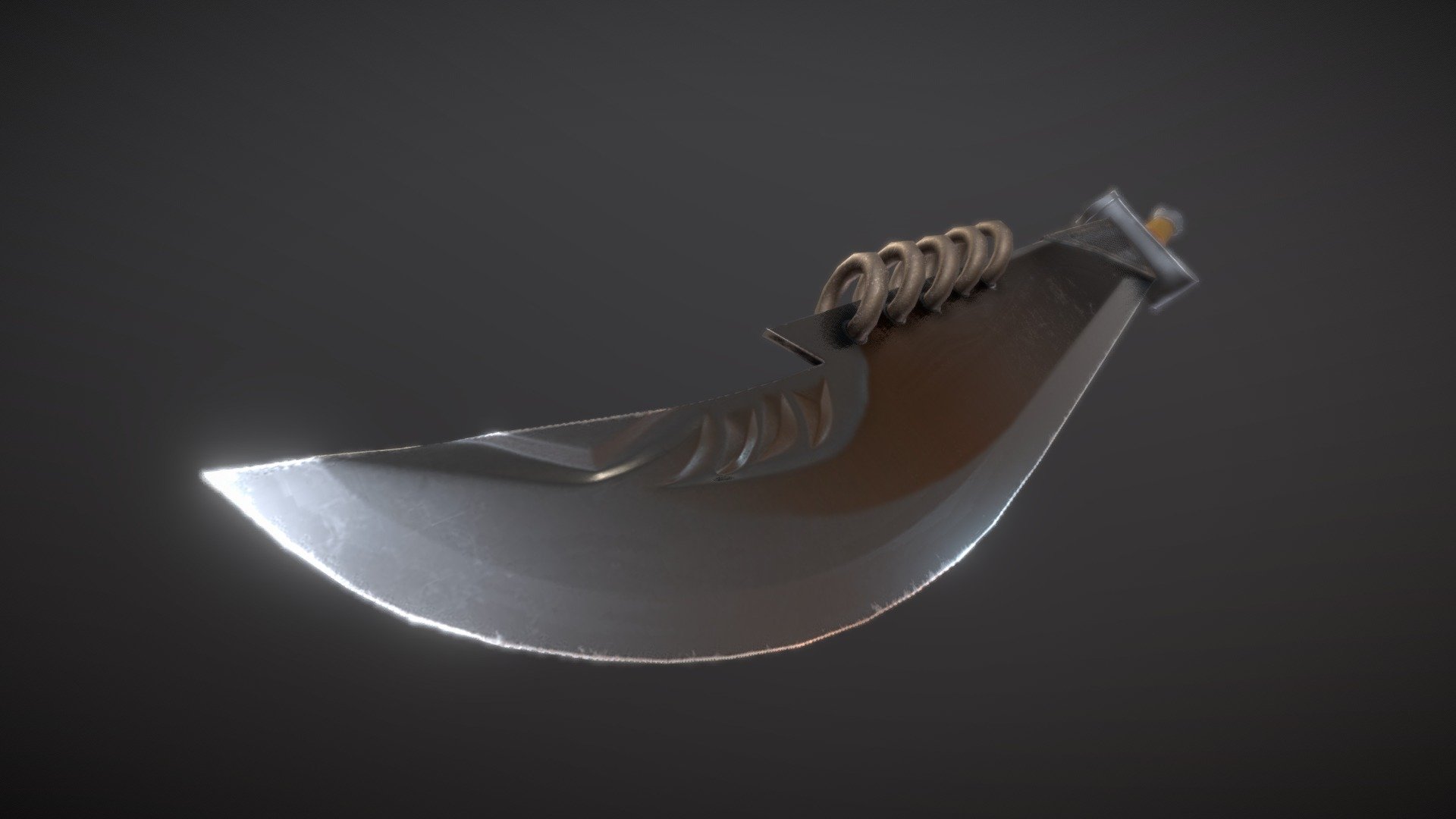 Full Moon Sword from Metin2 3d model