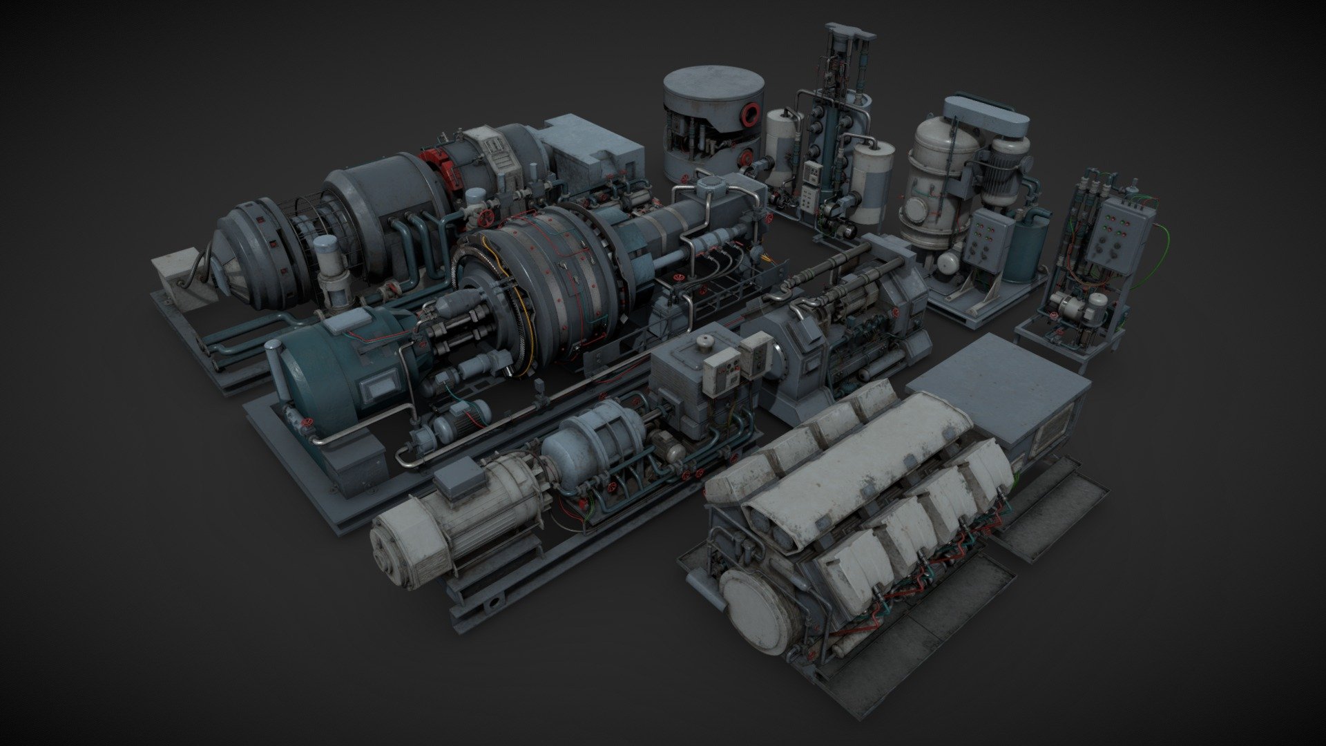 Machinery devices pack Vol1 3d model