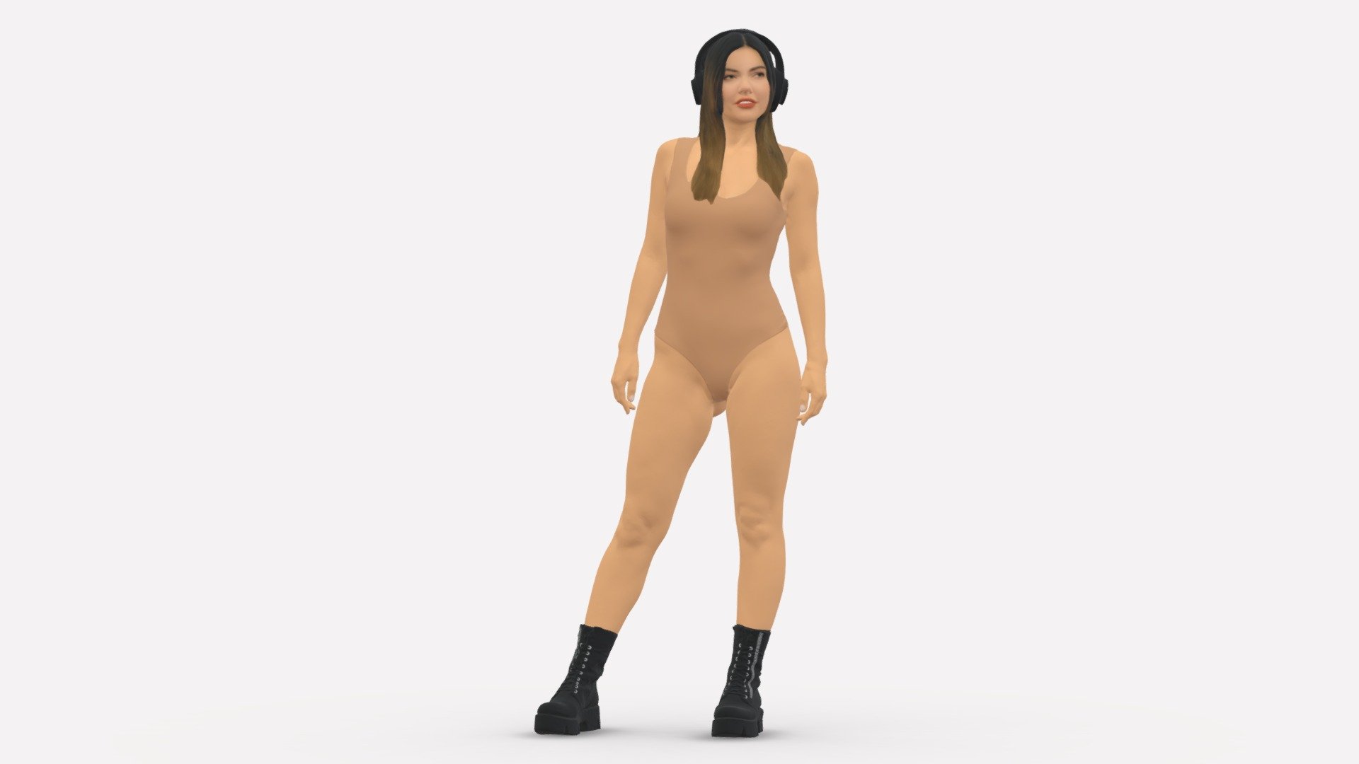 Girl in body 0127 3d model