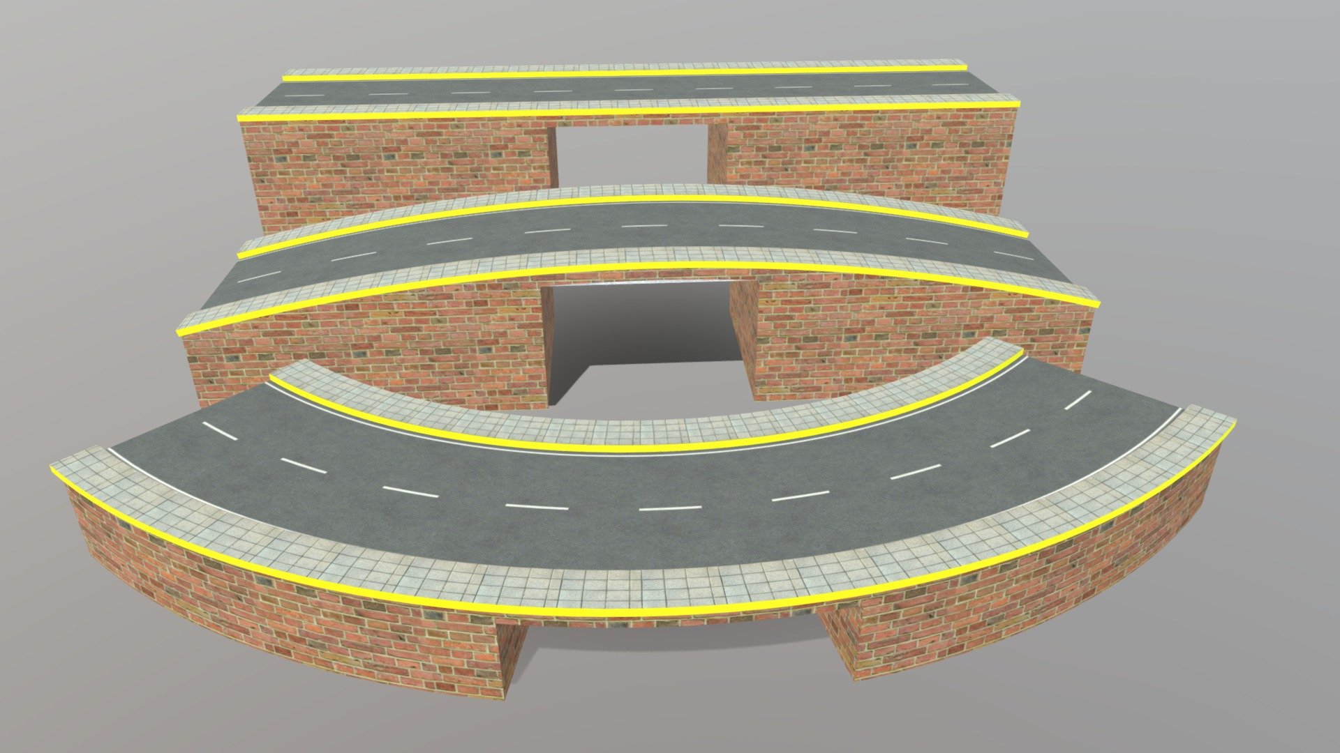 Road Bridge 3d model