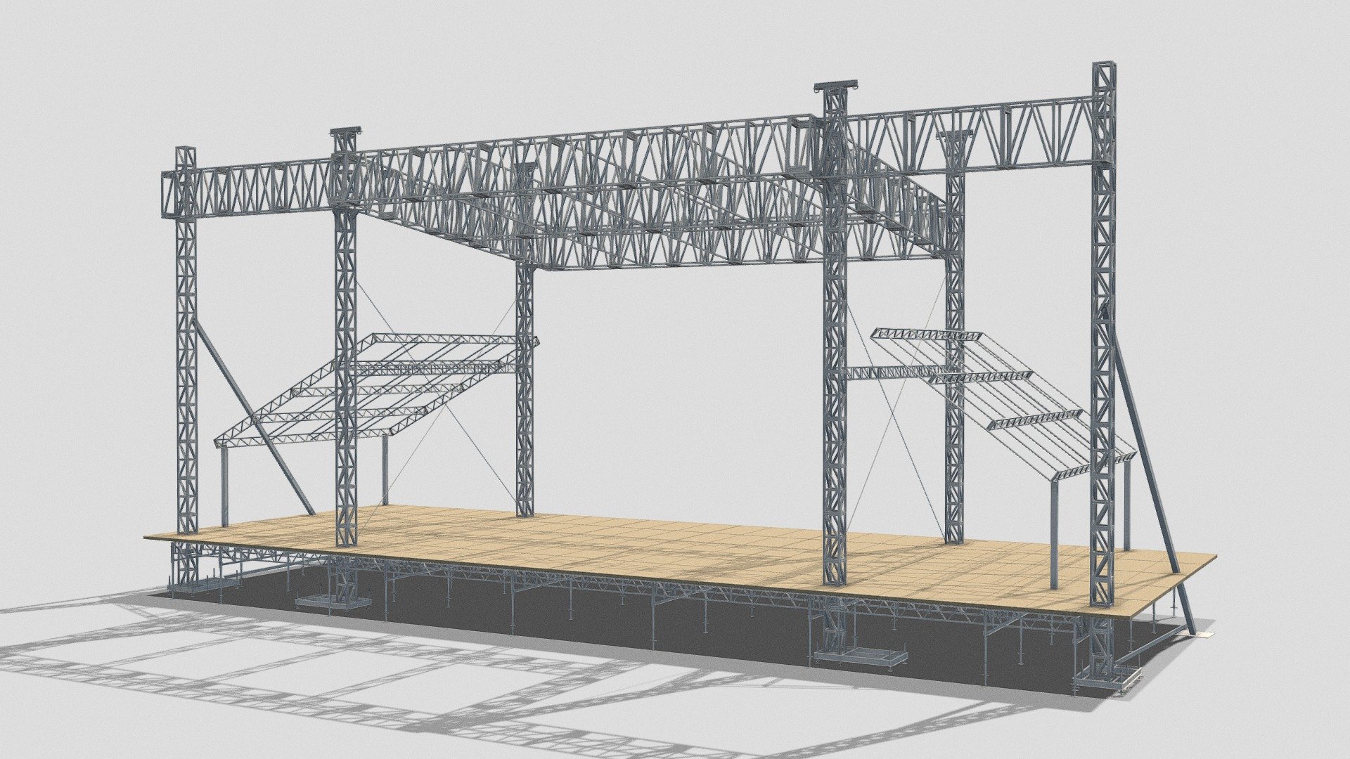 Concert stage 3d model