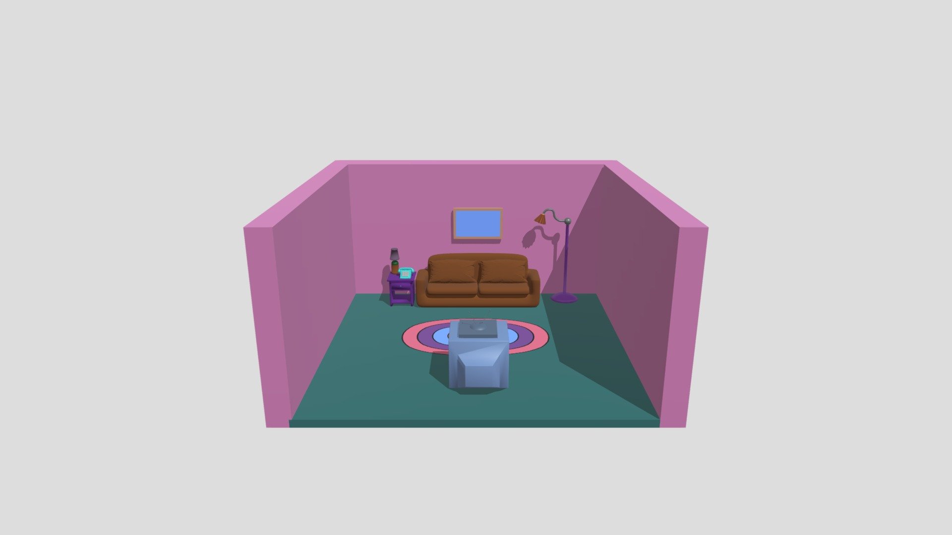 The Simpsons Living Room 3d model