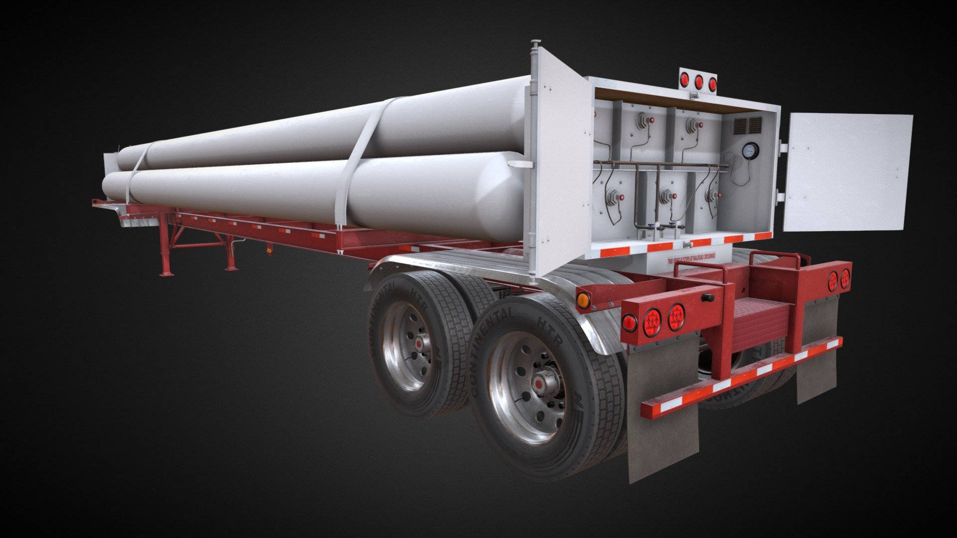 Tube Trailer CMW 3d model