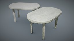 Garden Plastic Table White