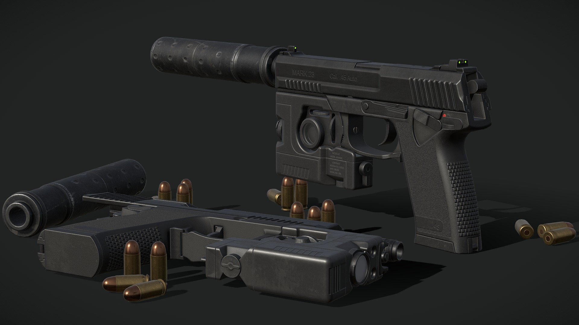 SOCOM Mark 23 Phase II 3d model