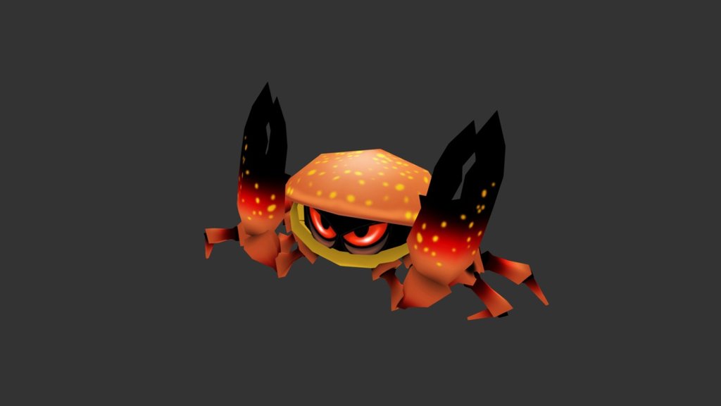 Cartoon Stone Crab 3d model