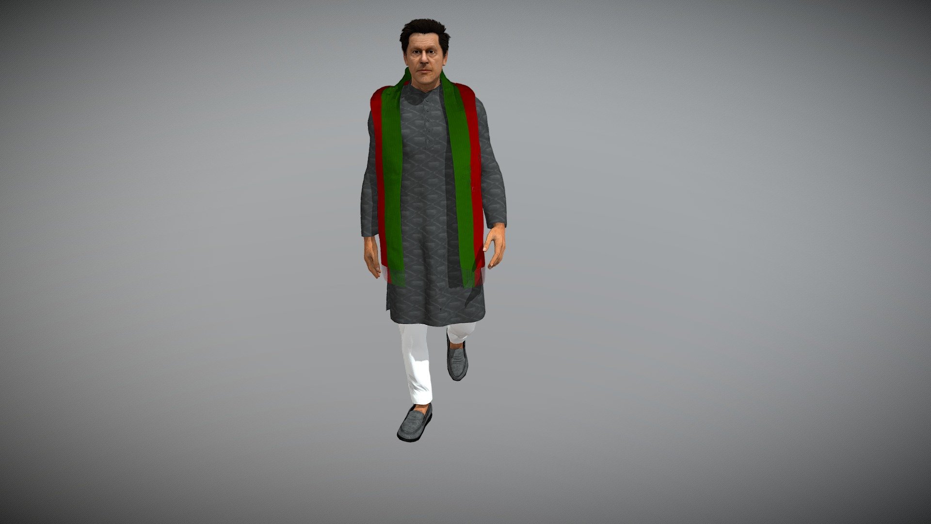 Imran Khan with Animation 3d model