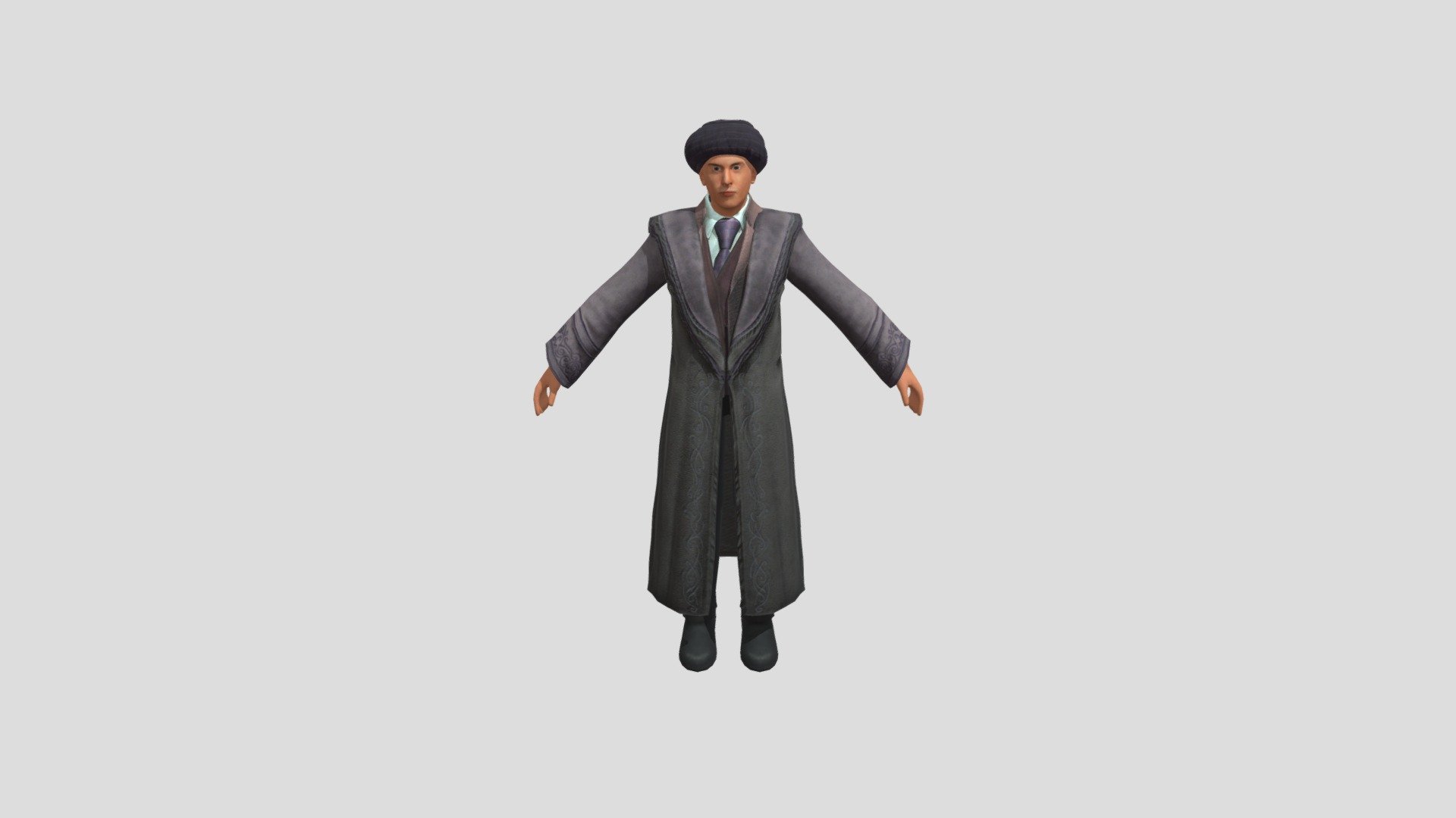 Professor Quirinus Quirrell ,Harry Potter Movies 3d model