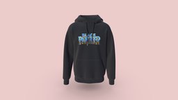 Black Panther Print Hoodie