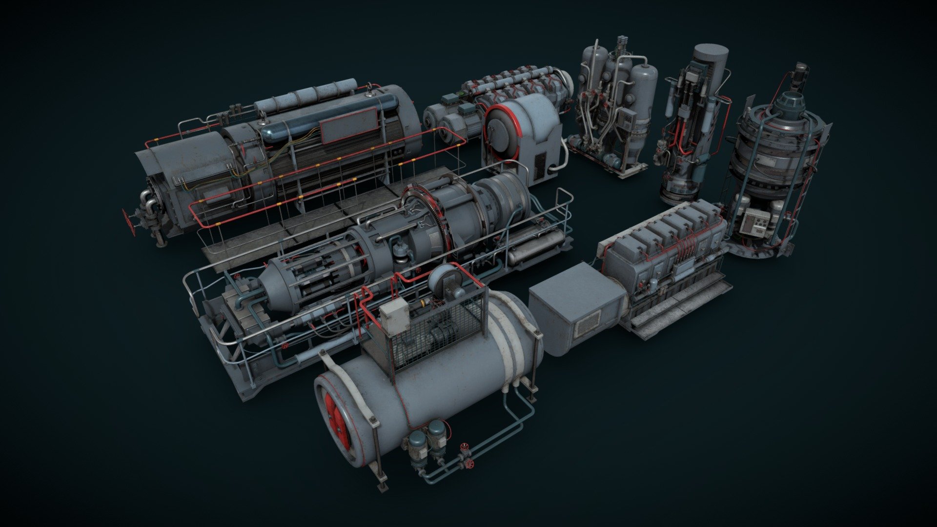 Machinery devices pack Vol2 3d model