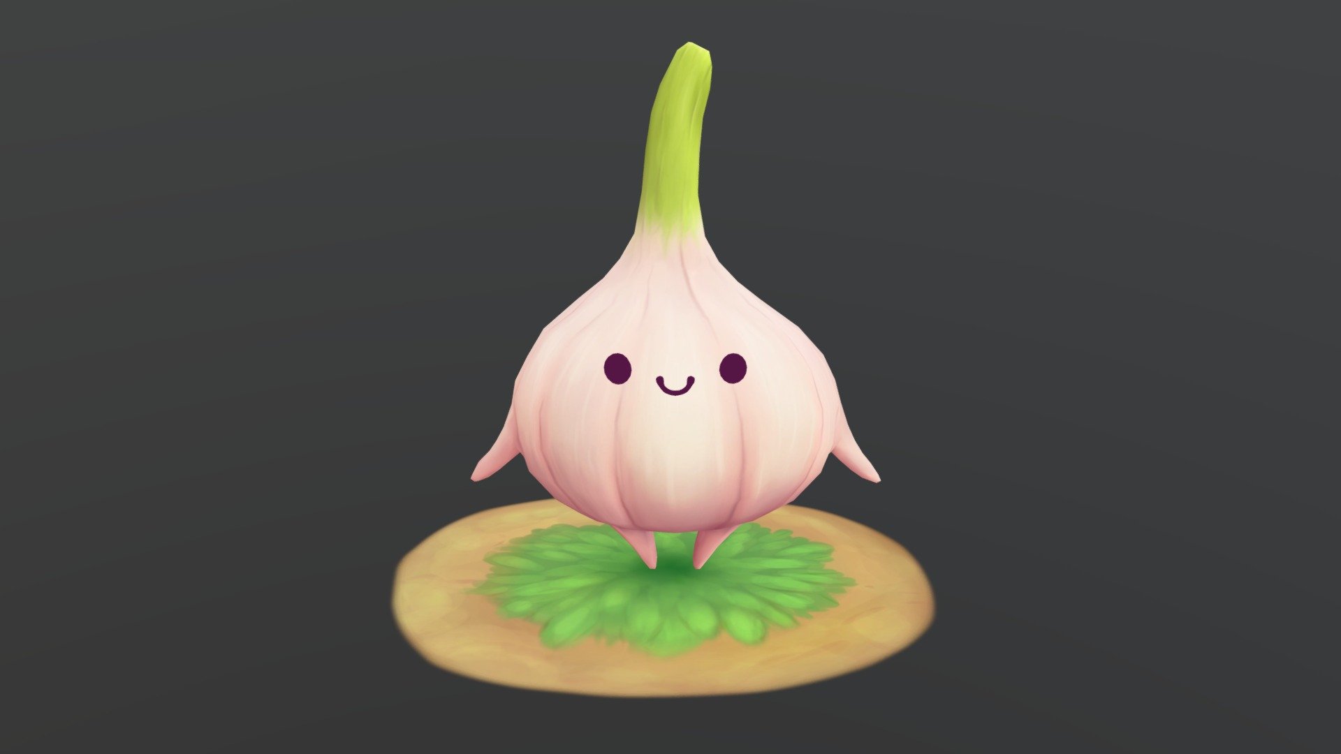 Chibi Garlic 3d model