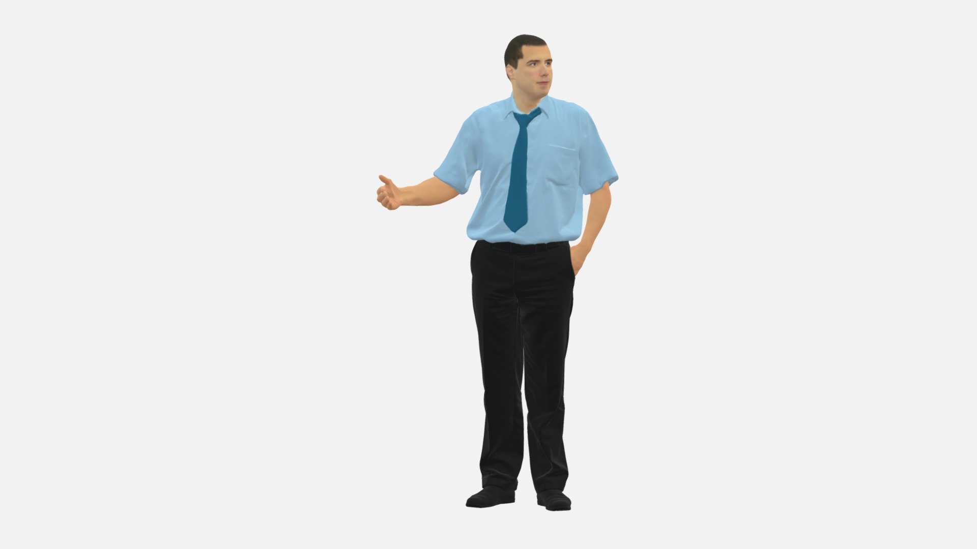 Man In Pose 0245 3d model