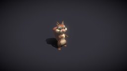 Cartoon Animated Squirrel 30 Animations 3D Model