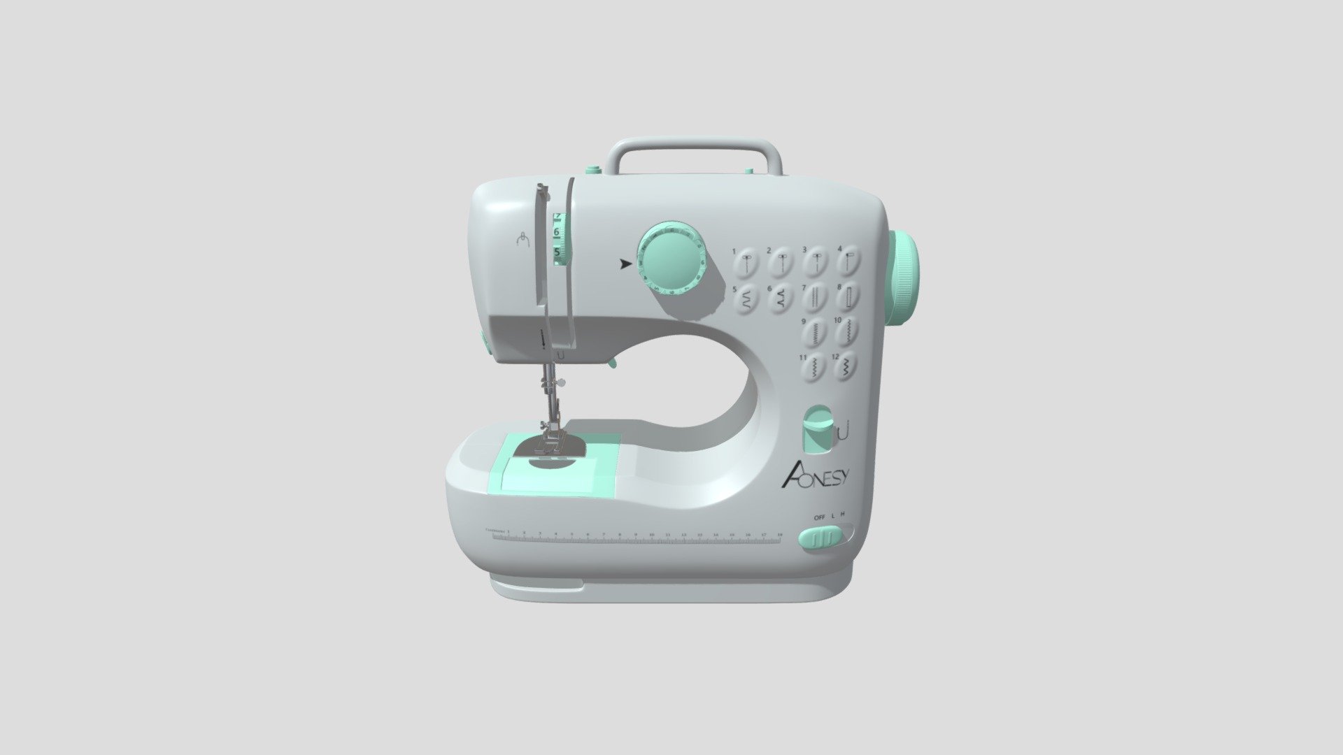 Aonesy Portable Sewing Machine 3d model