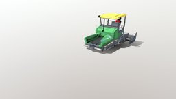 Animated Street Paving Machine