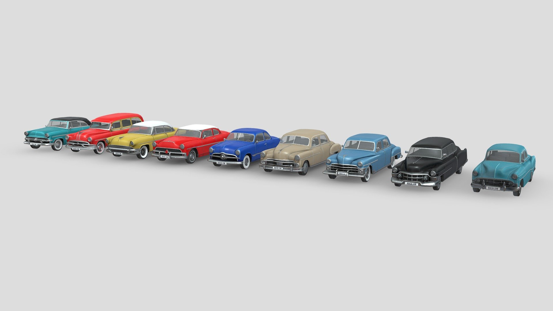 Low Poly Cars Collection 005 3d model