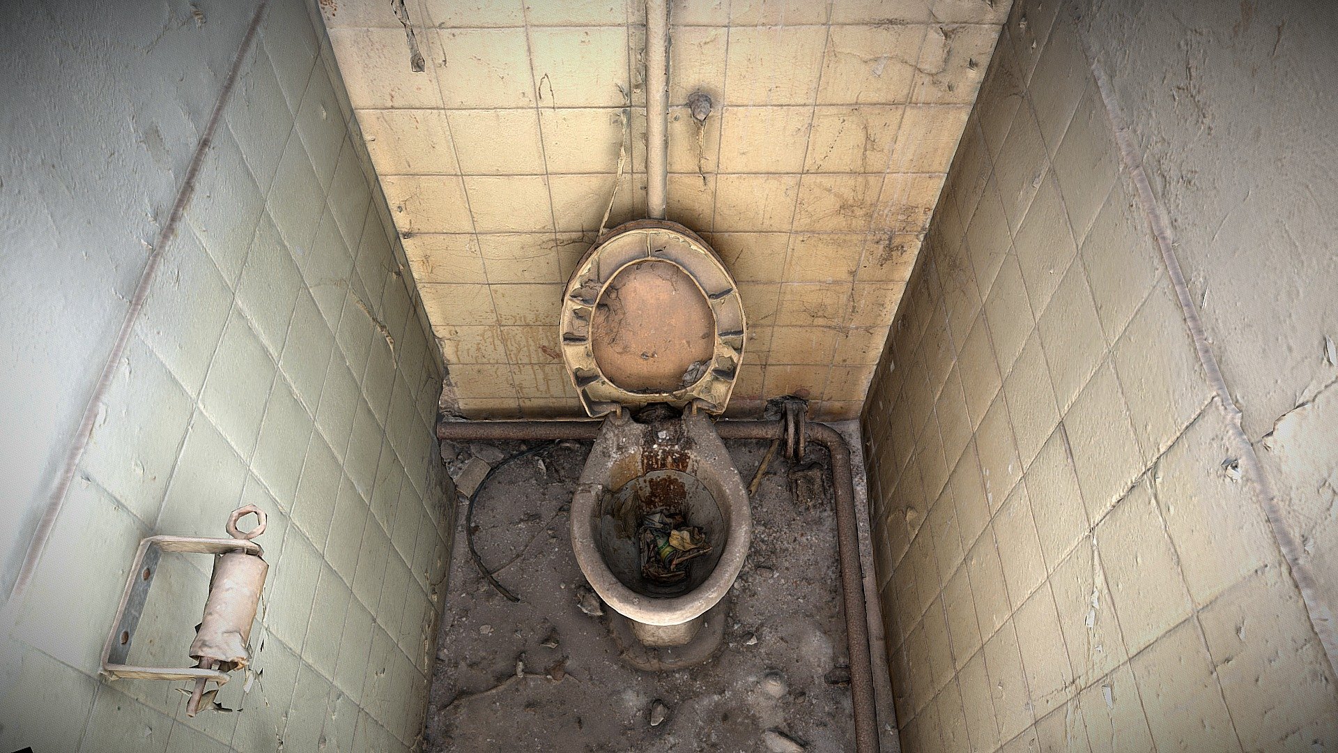 Dirty Old Comunist Toilette 3D Scan 3d model