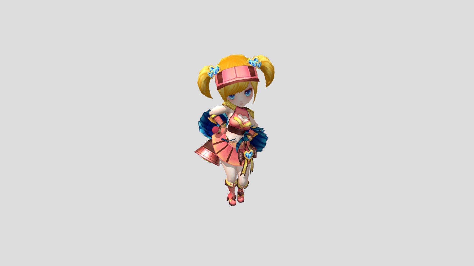 Casual RPG Character 3d model