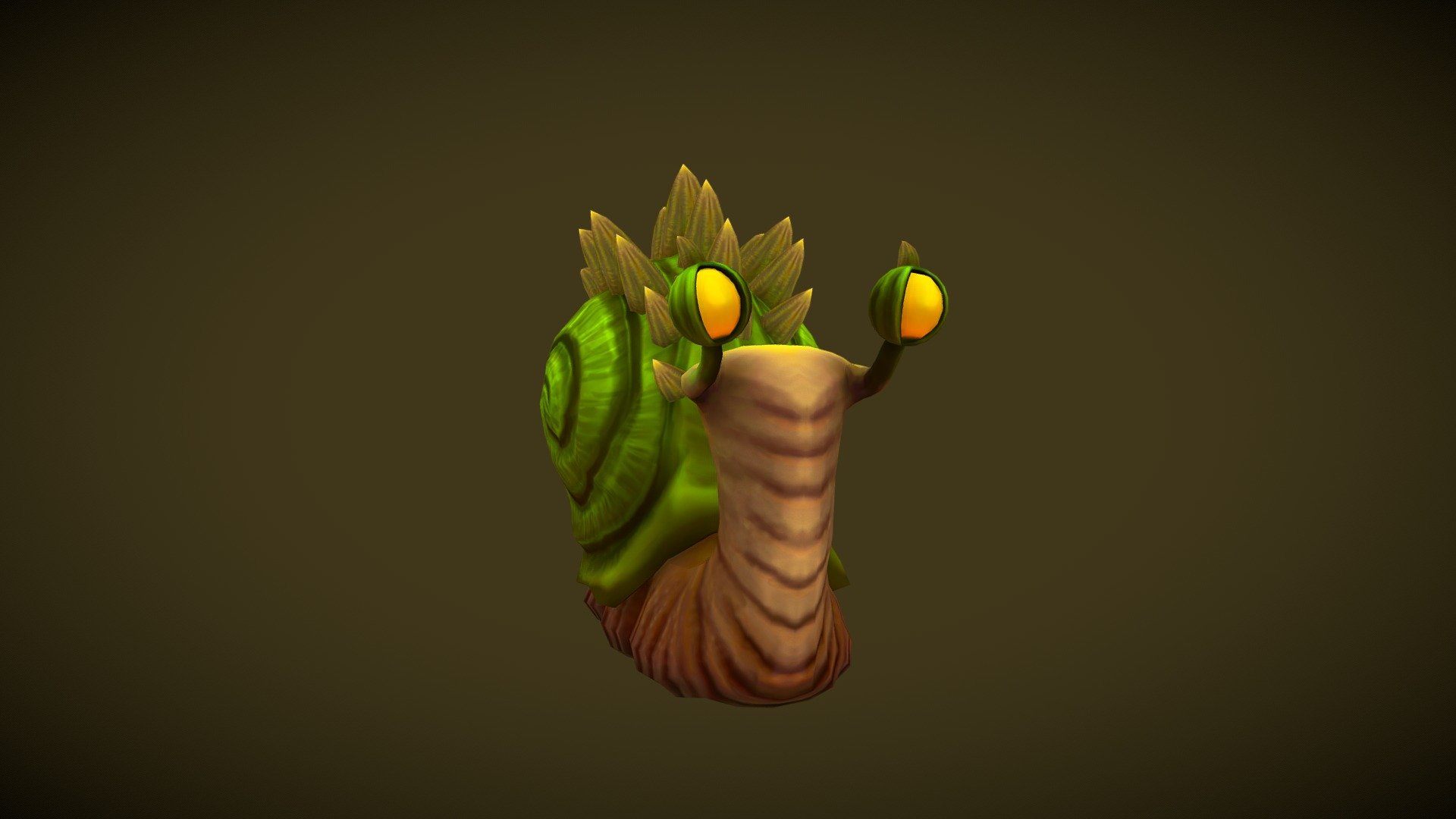 Stylized Fantasy Snail 3d model