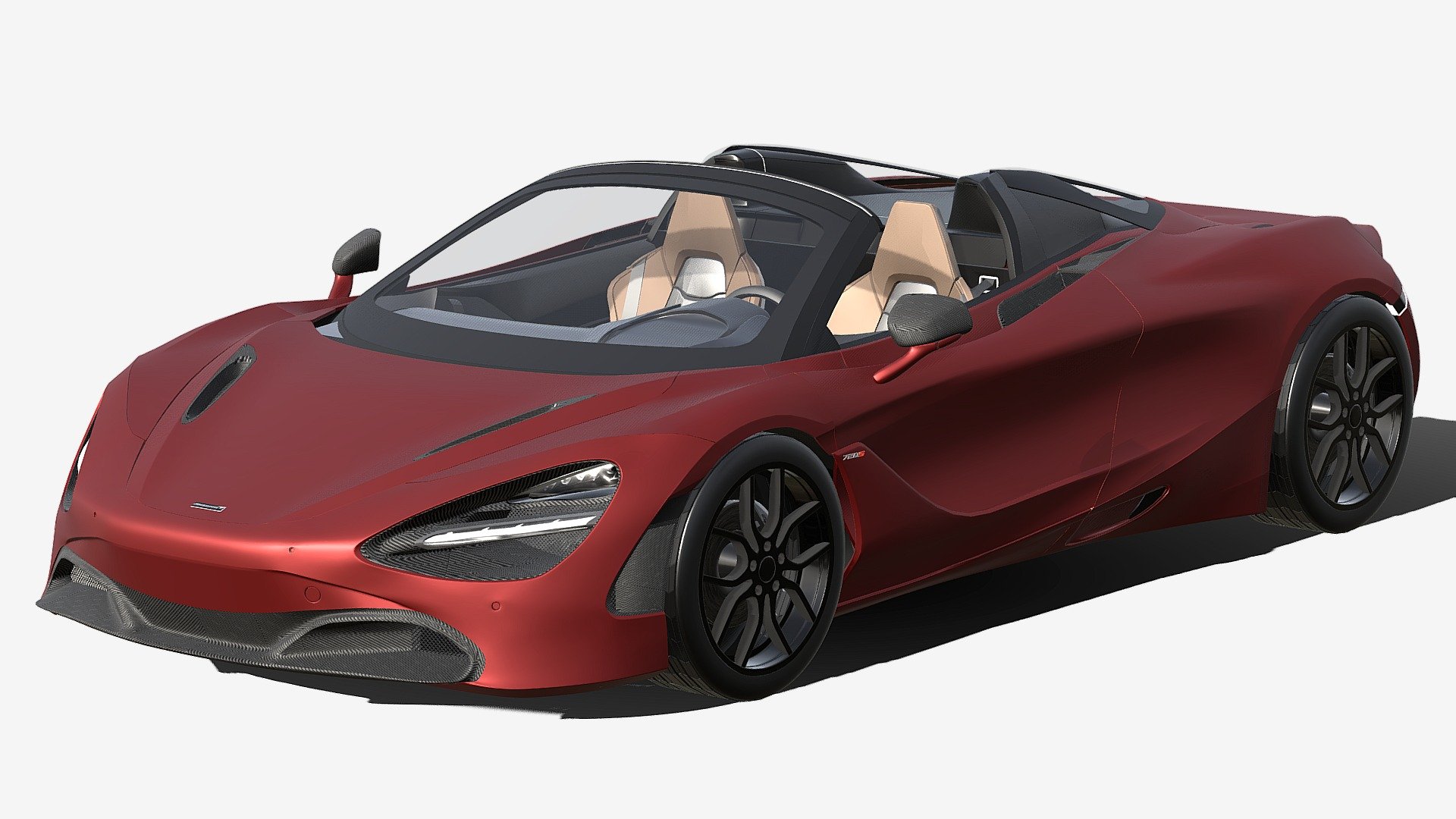 McLaren 720s Spider 3d model