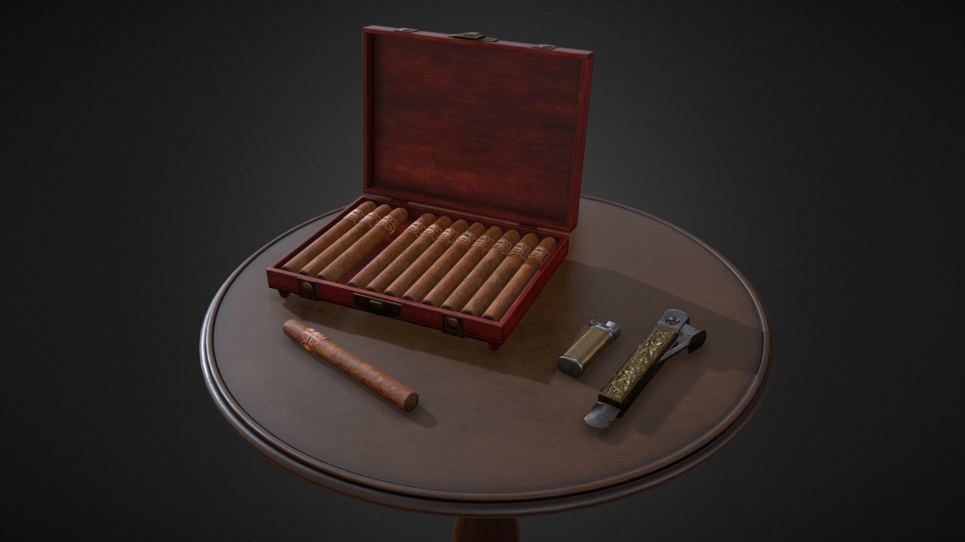 Cigar box 3d model