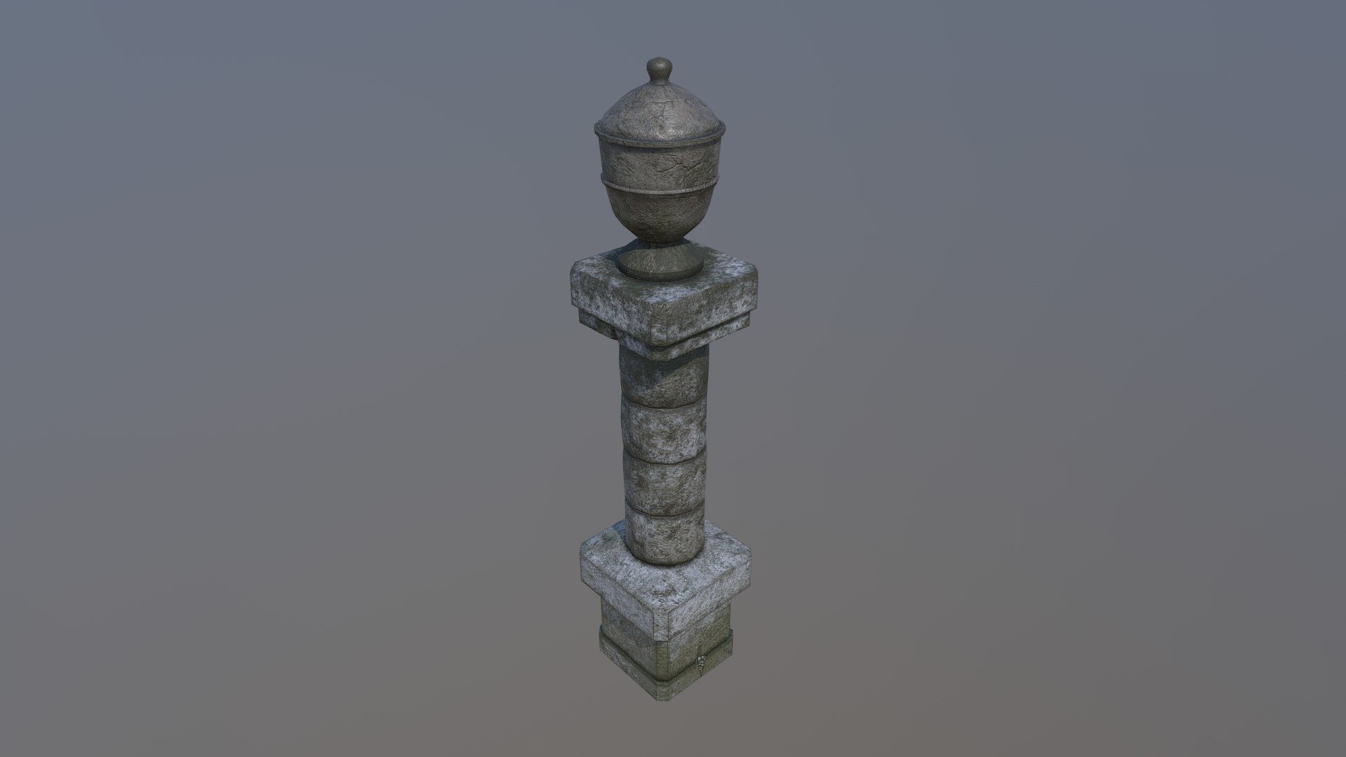 Column + Urn 3d model