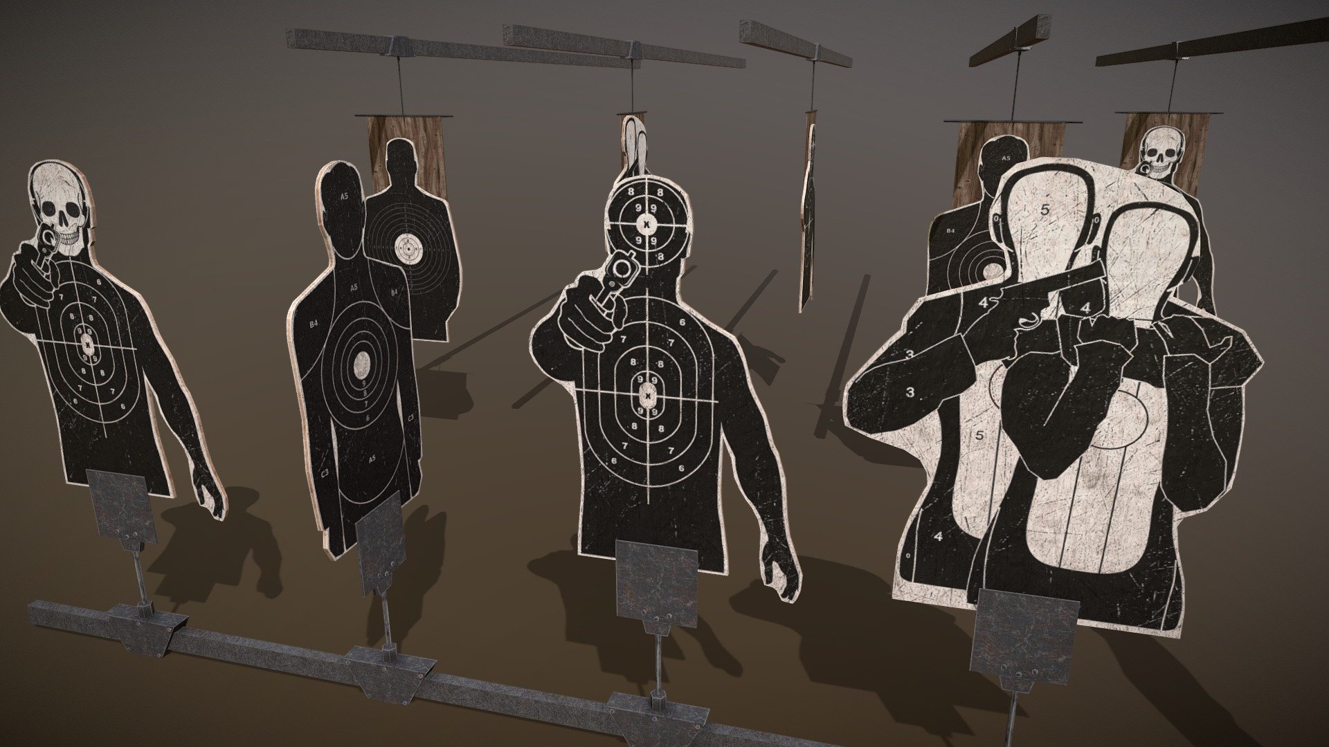 Shooting Targets Pack 3d model