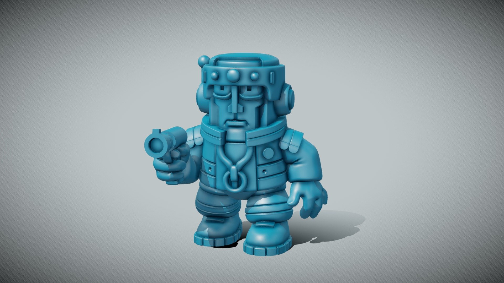 Robot from  "The Mystery of the Third Planet" 3d model