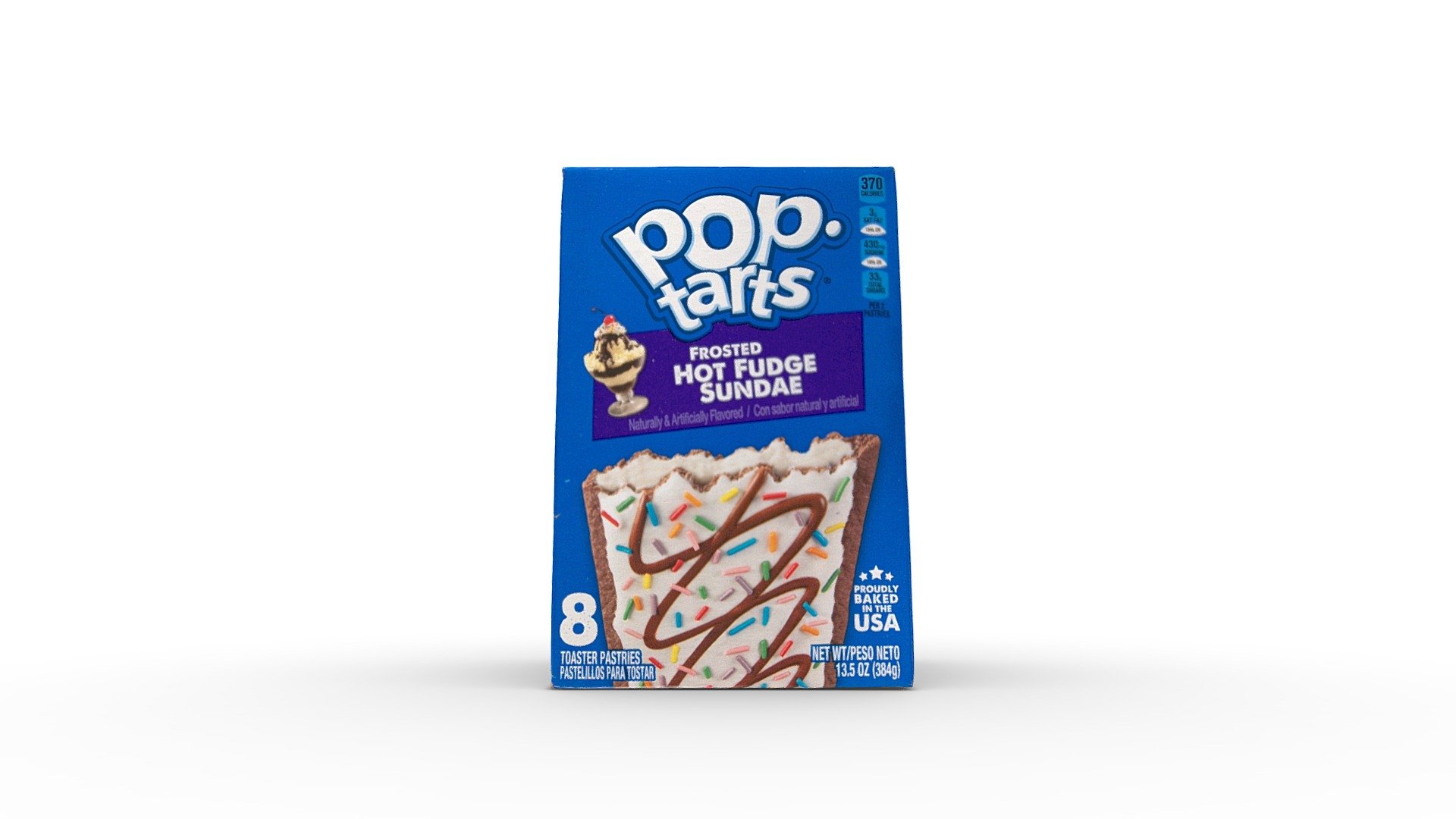 Frosted Hot Fudge Sundae Pop-Tarts Box 3d model