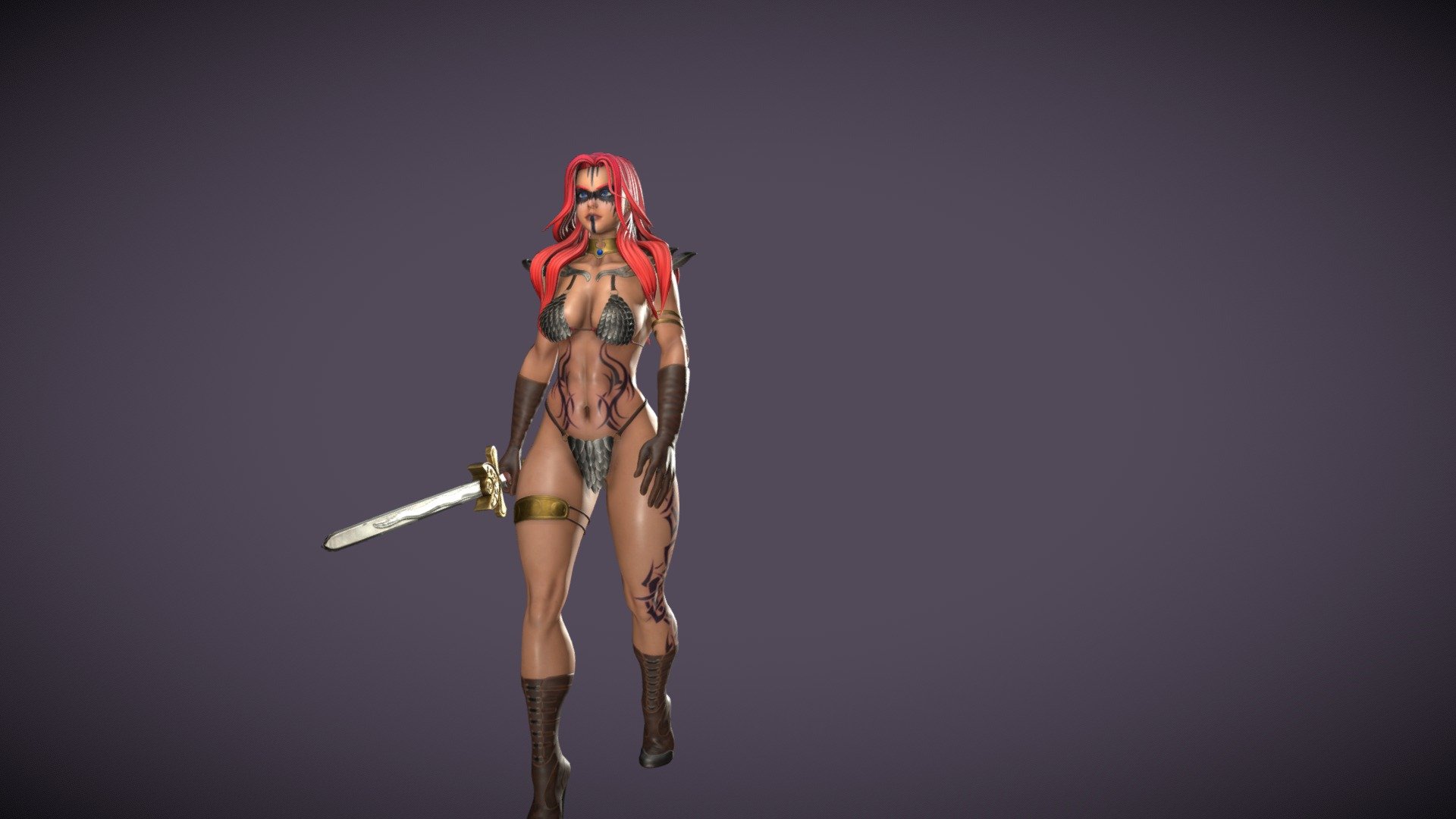 Red Sonja 3d model