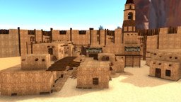 Fantasy: Low Poly Desert Town