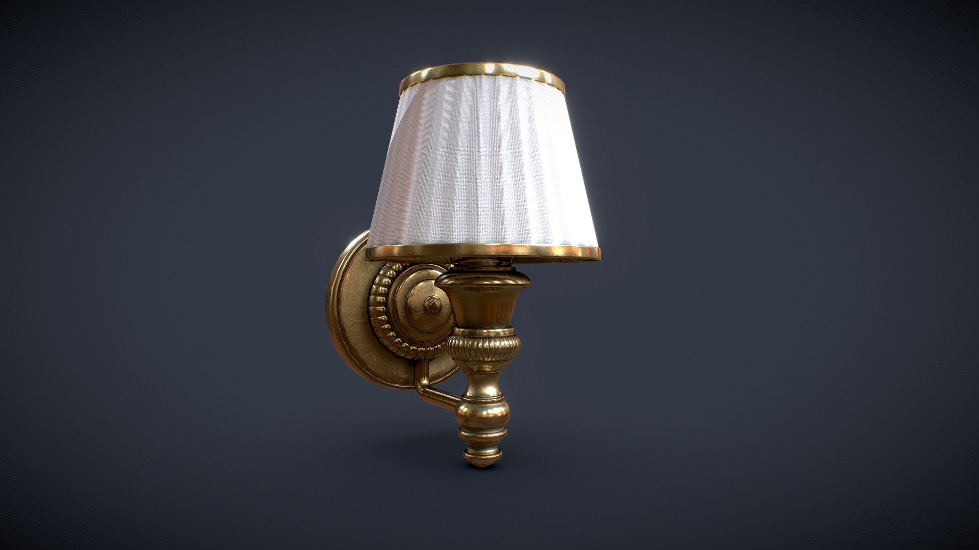 Lamp_Wall_Victorian 3d model