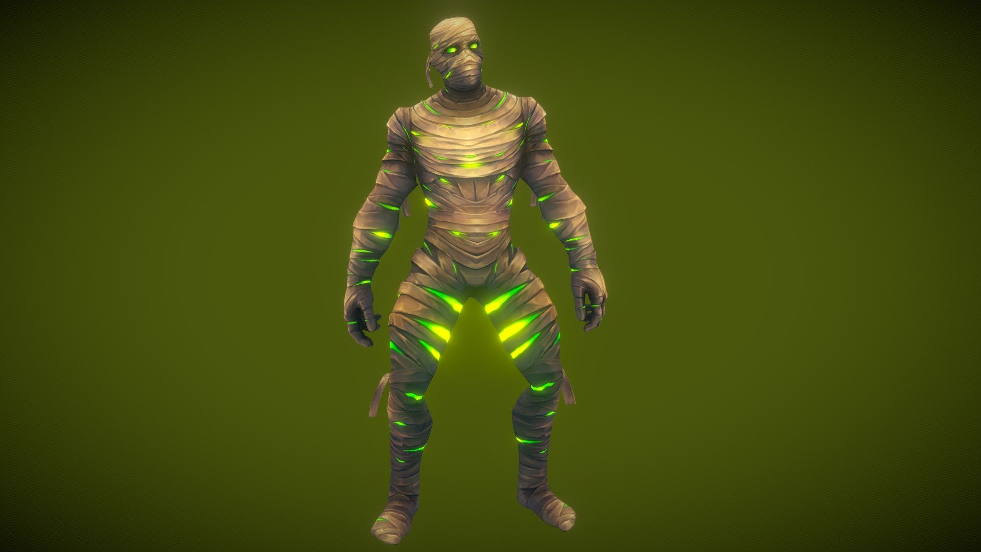 Stylized Fantasy Mummy 3d model