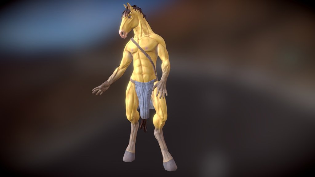 Anthro-horse 3d model