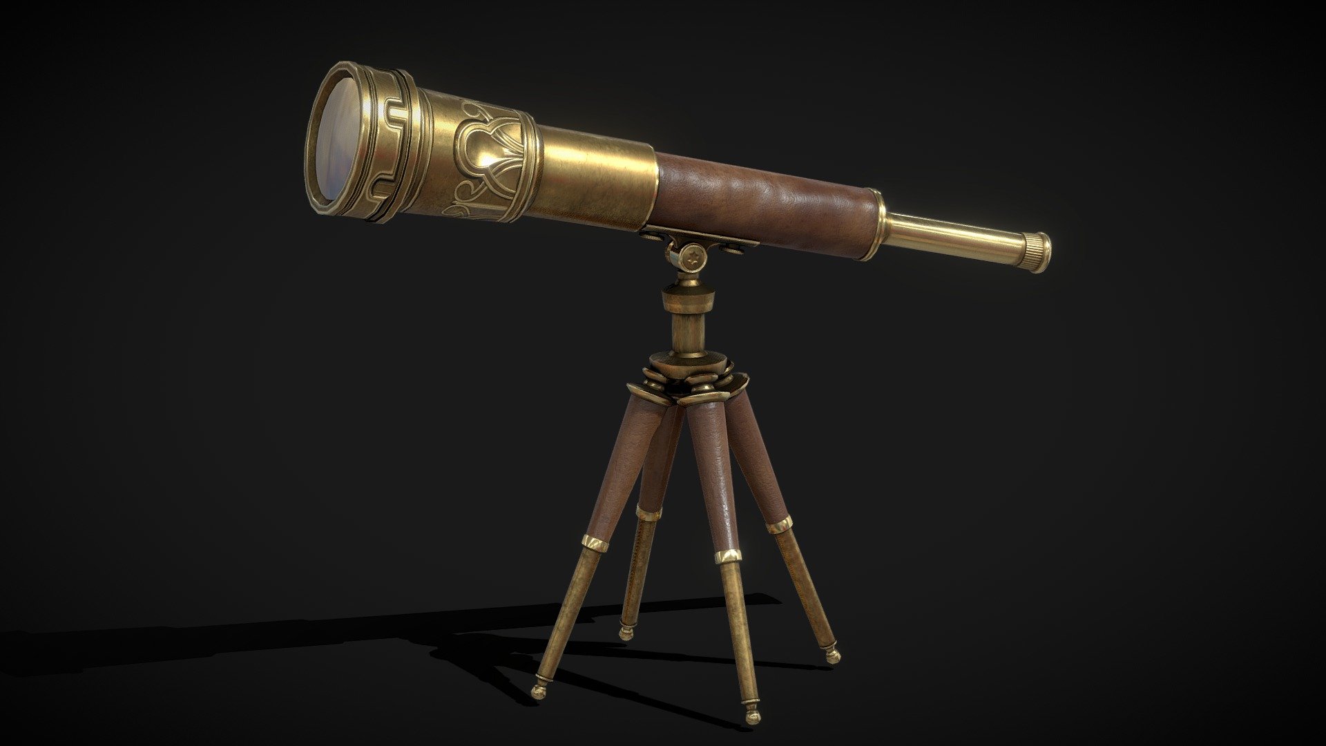 Antique Telescope 3d model