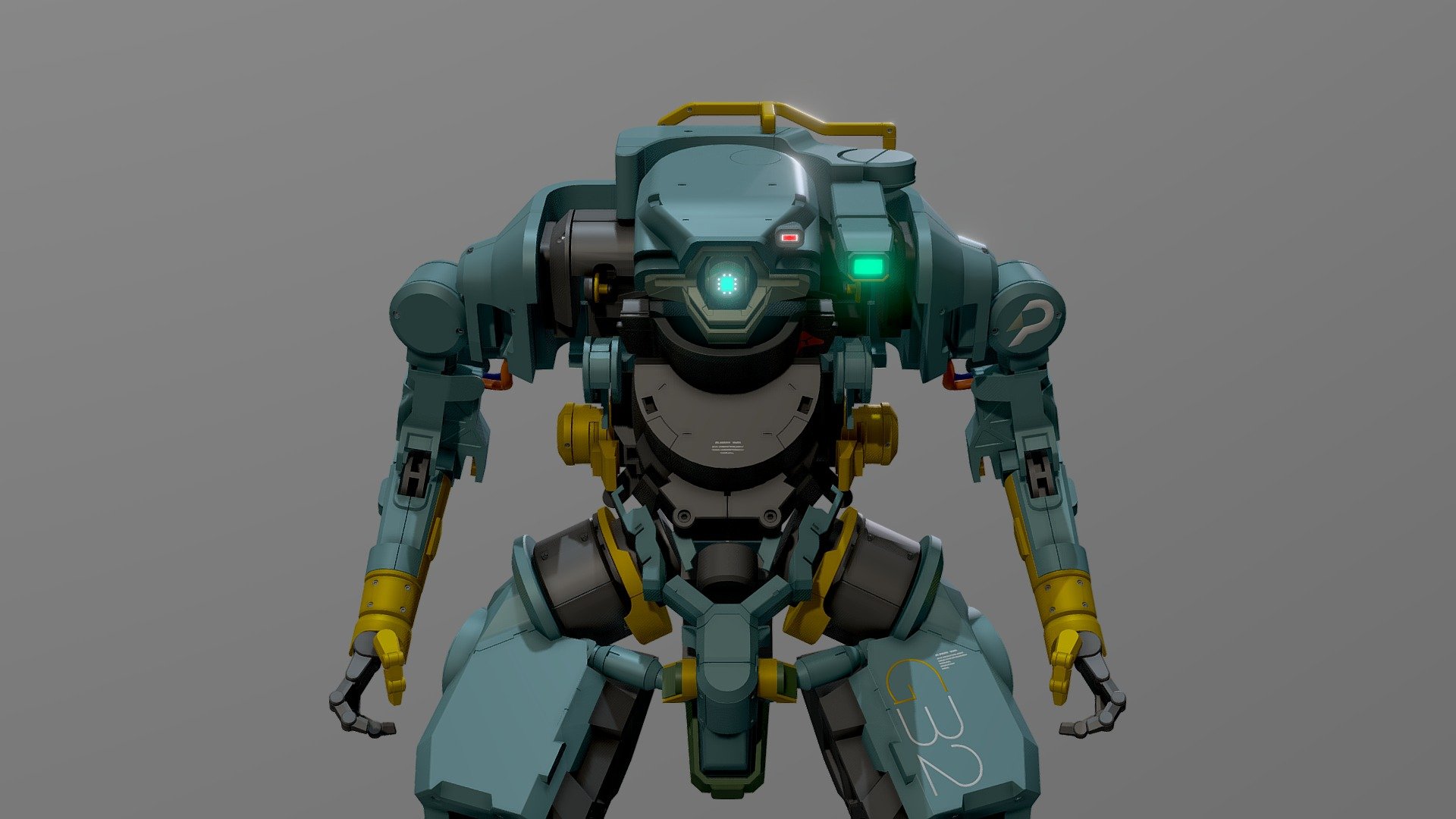 Heavy Lifter Mech 3d model