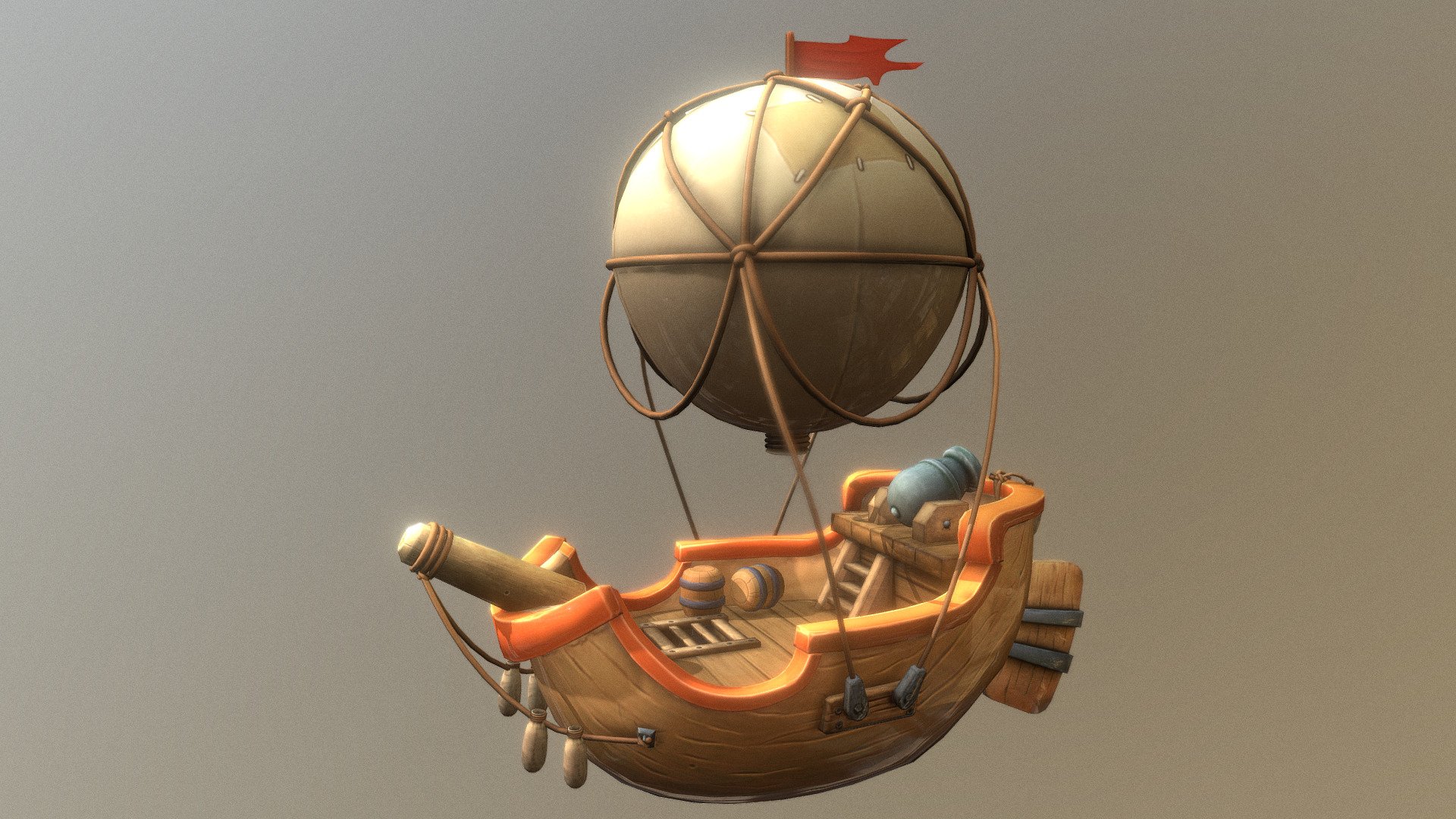 Balloon Boat 3d model