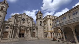 Cathedral square, La Havana (Cuba)