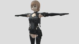 【Anime Character】Armor Female (V1/Unity 3D)